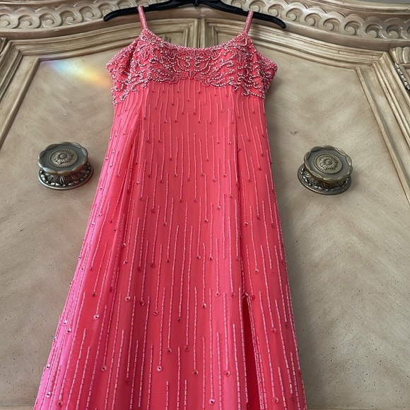 Alyce Designs Beaded Dress Gown prom wedding special event absolutely gorgeous - Picture 4 of 15